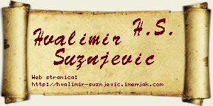 Hvalimir Sužnjević vizit kartica